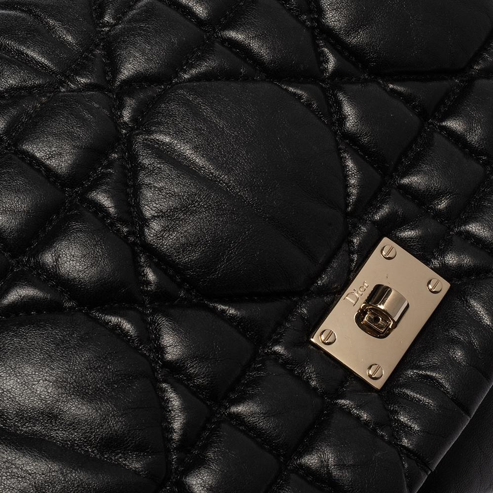 Dior Black Cannage Leather Milly La Forêt Shoulder Bag 4