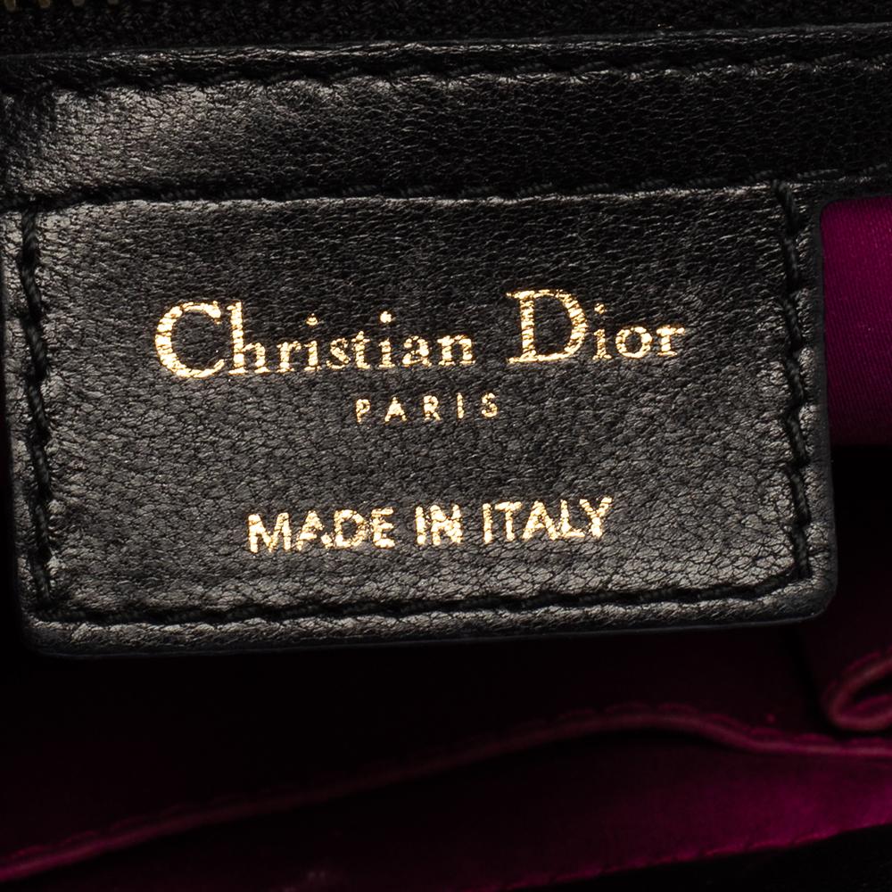 Dior Black Cannage Leather Milly La Forêt Shoulder Bag 5