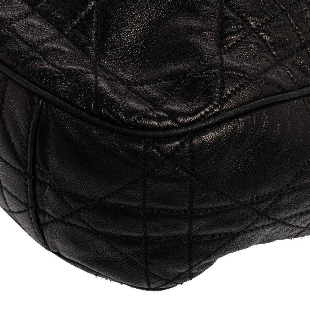 Dior Black Cannage Leather Miss Dior Drawstring Bag 1