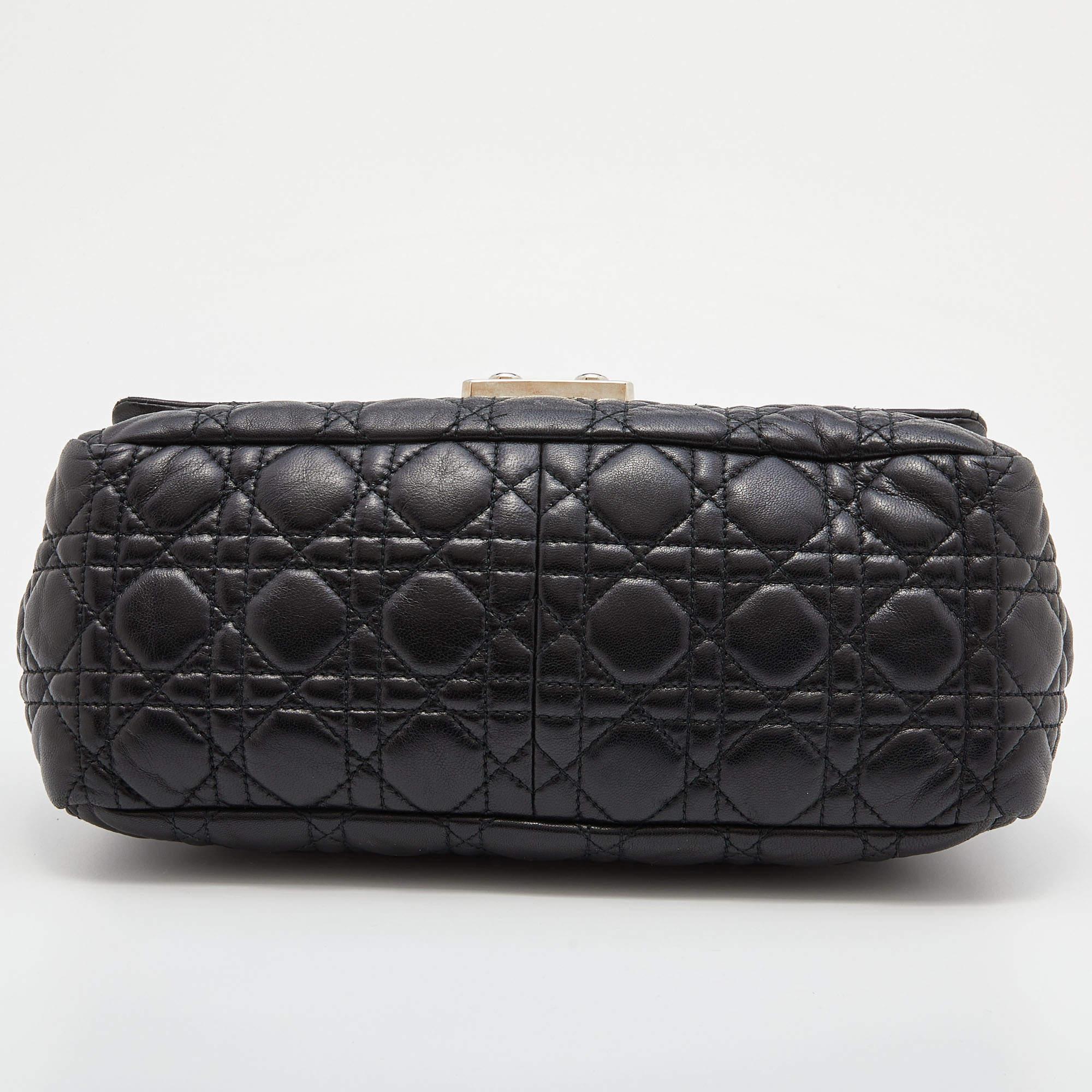 Dior Black Cannage Leather Miss Dior Flap Bag 1
