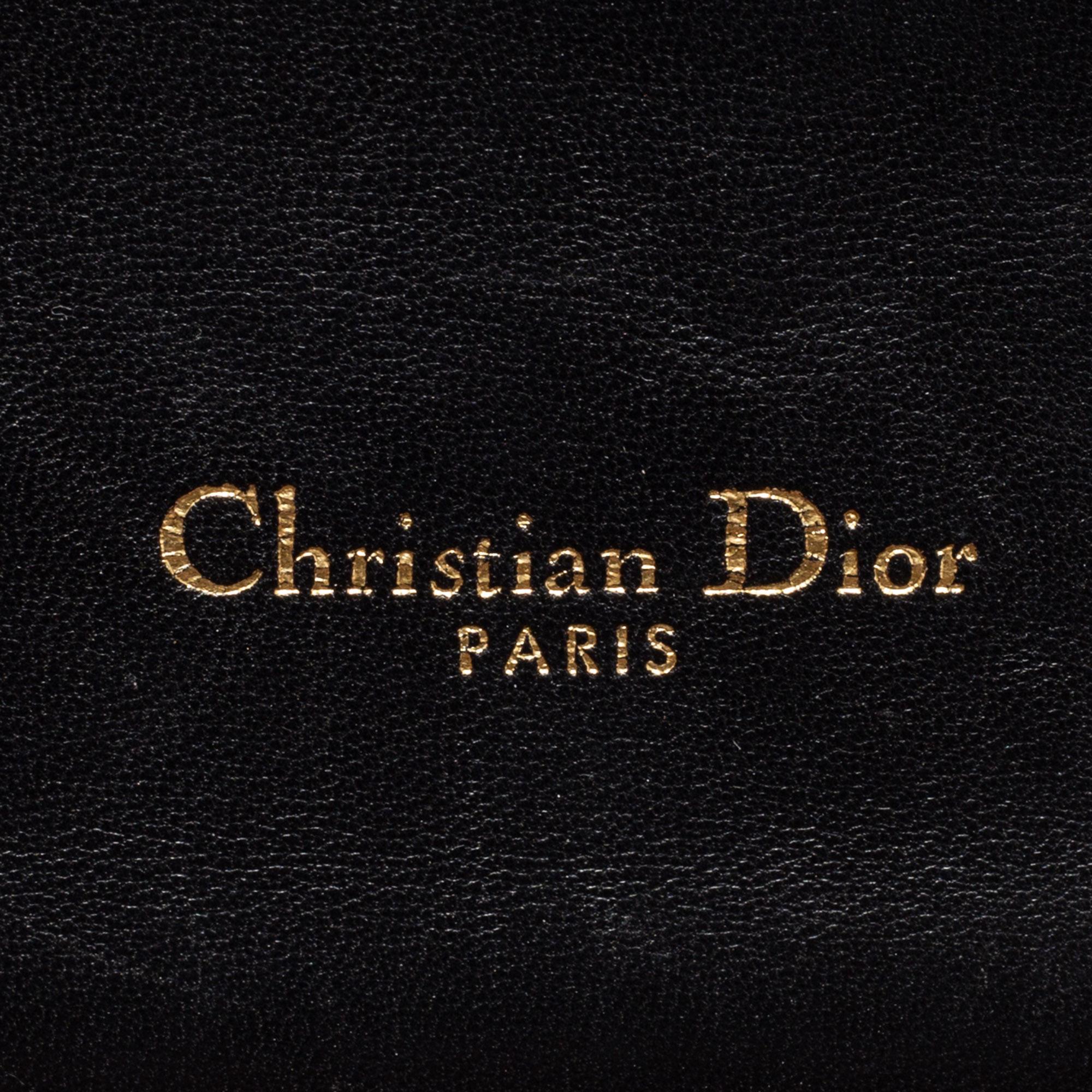 Dior Black Cannage Leather Miss Dior Medium Flap Bag 5