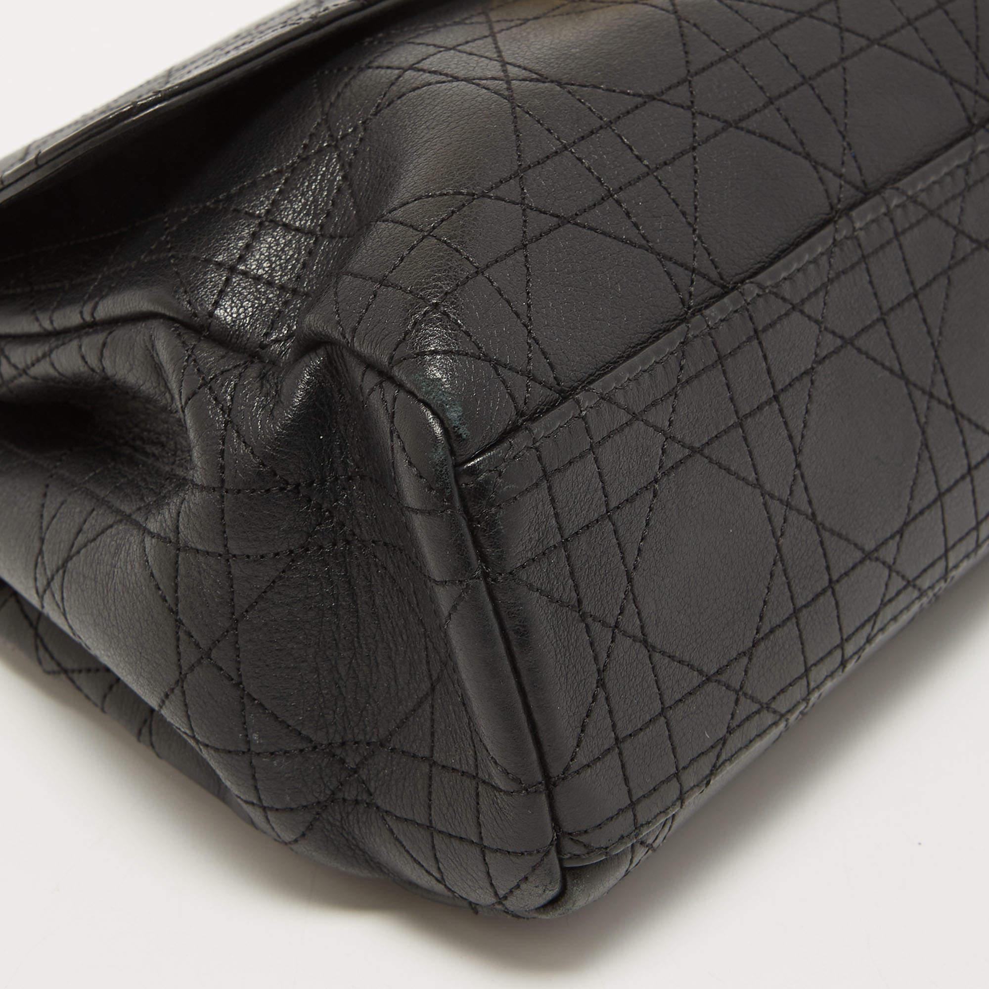 Dior Black Cannage Leather Miss Dior Shoulder Bag 3