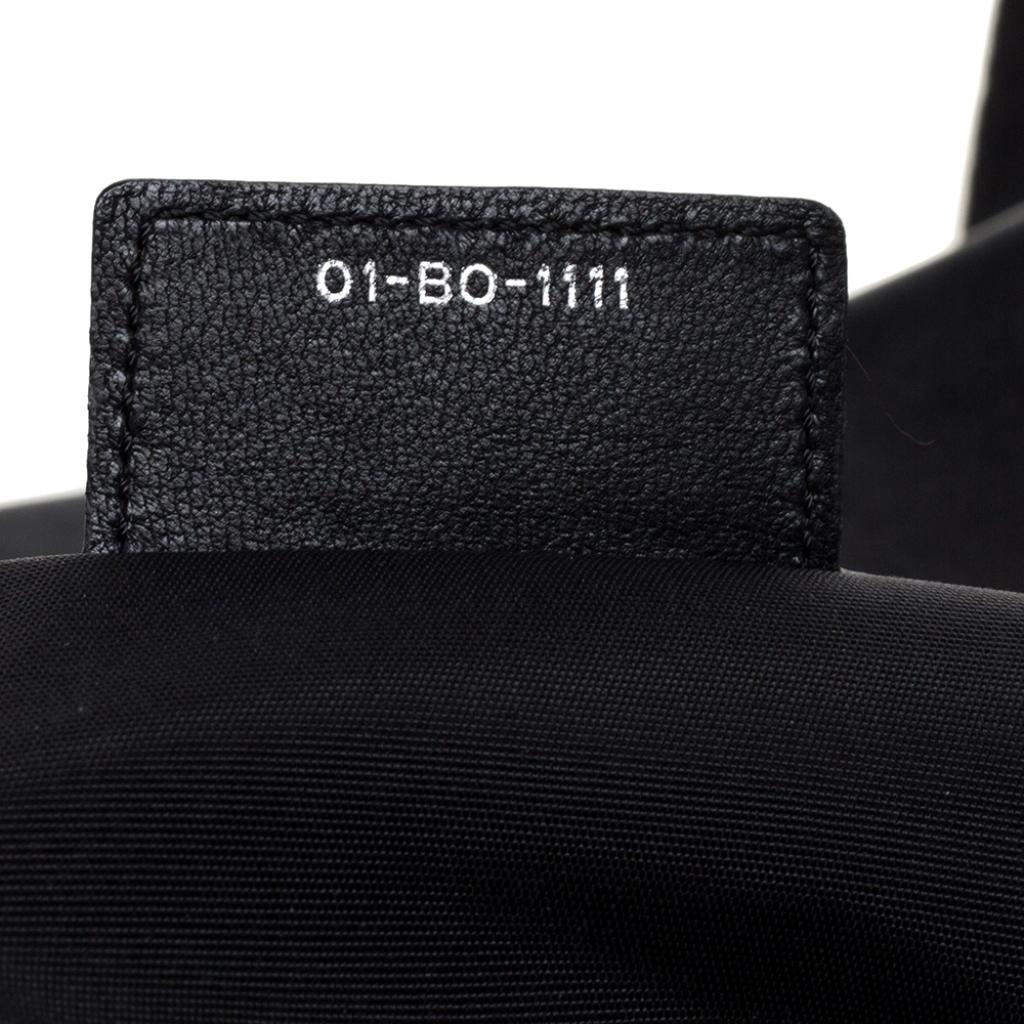Dior Schwarz Cannage Leder Neu Schloss Klappe Tasche 4