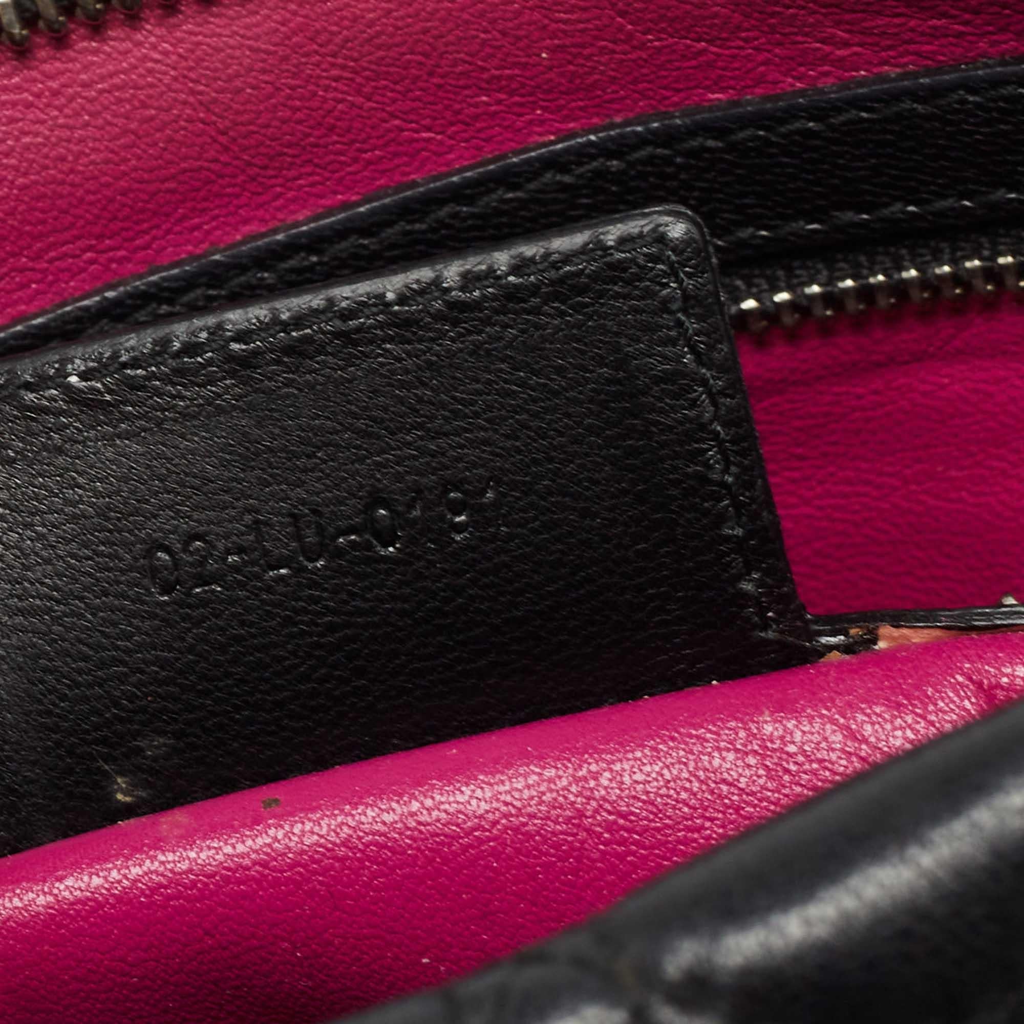Dior Black Cannage Leather Panarea Clutch 2