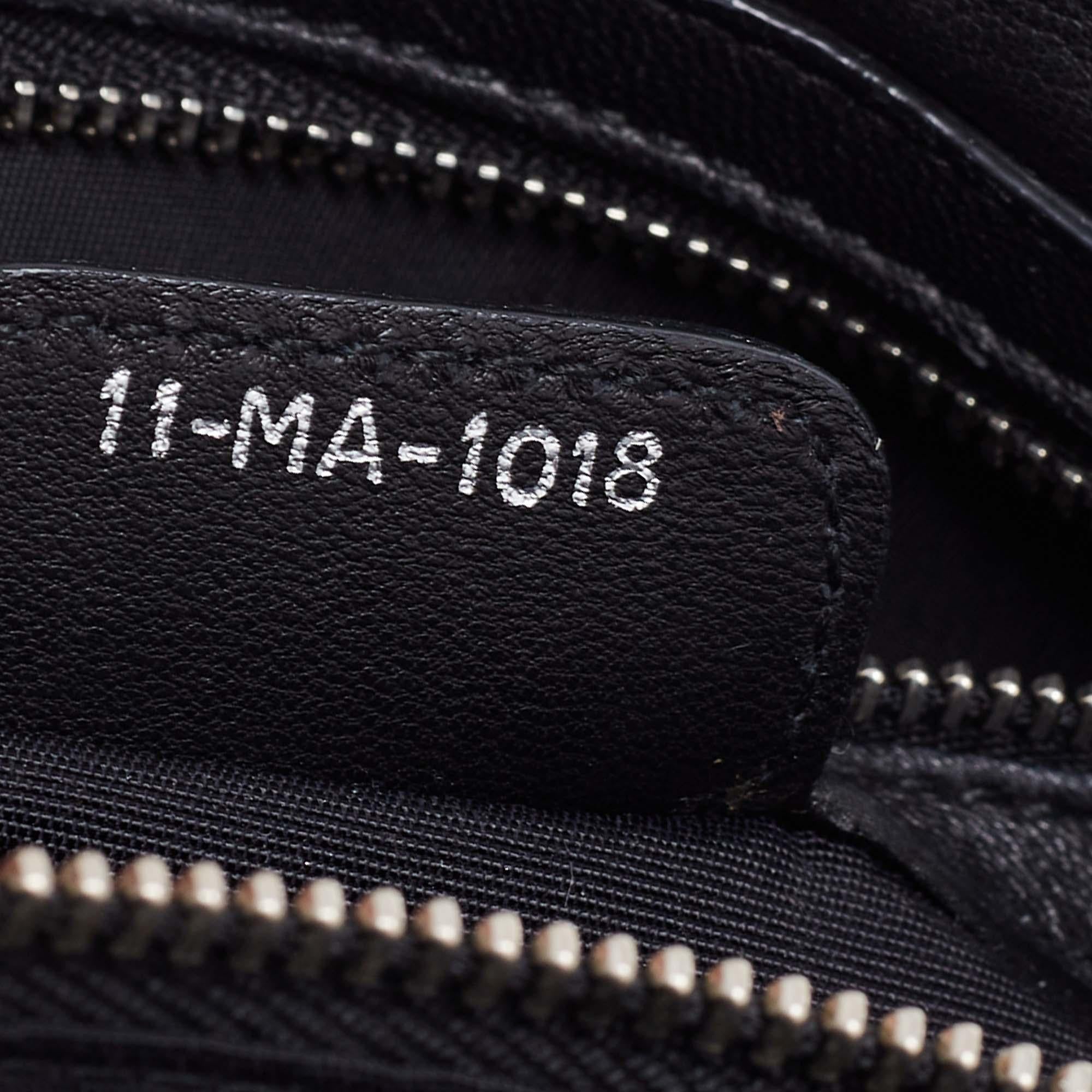 Dior Black Cannage Leather Rendezvous Shoulder Bag 3