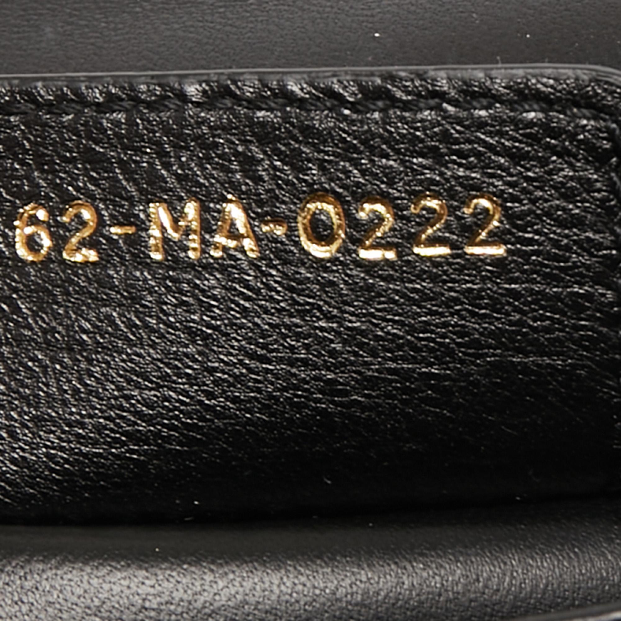 Dior Black Cannage Leather Small Caro Shoulder Bag 5