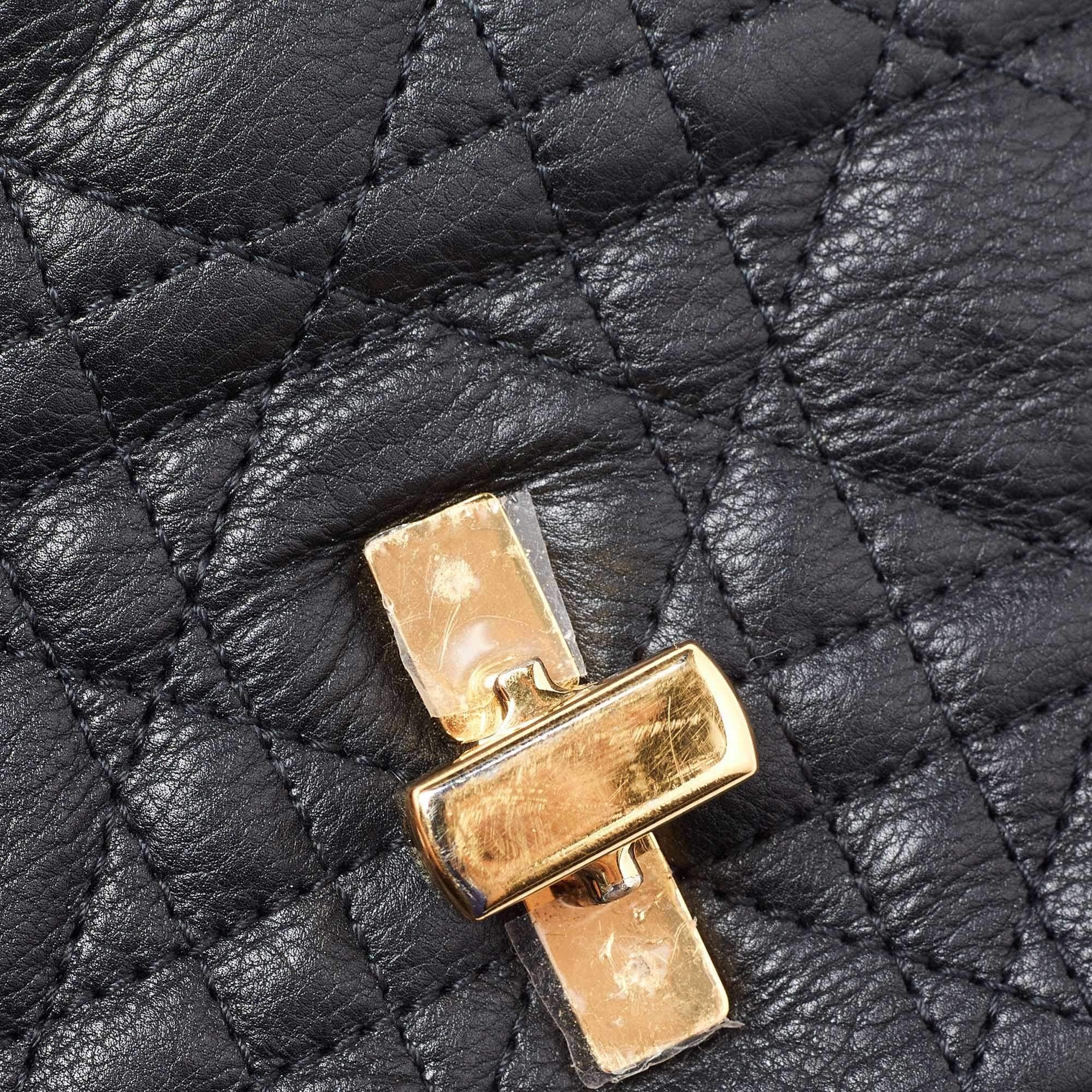 Dior Black Cannage Leather Small Caro Shoulder Bag 4