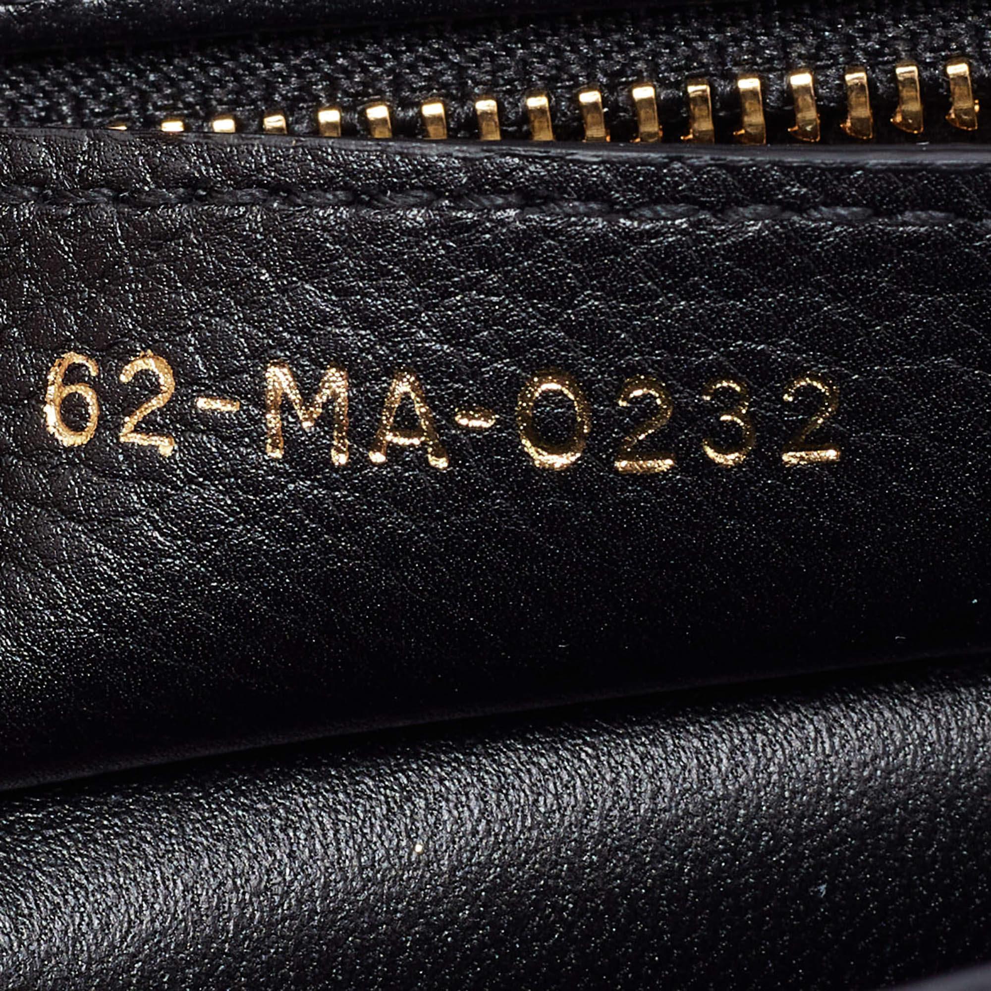 Dior Black Cannage Leather Small Caro Shoulder Bag 5