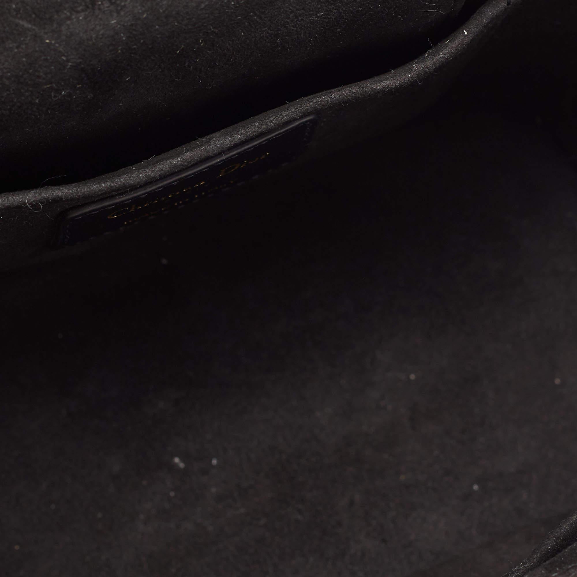 Dior Black Cannage Leather Small Diortravel Vanity Case 7