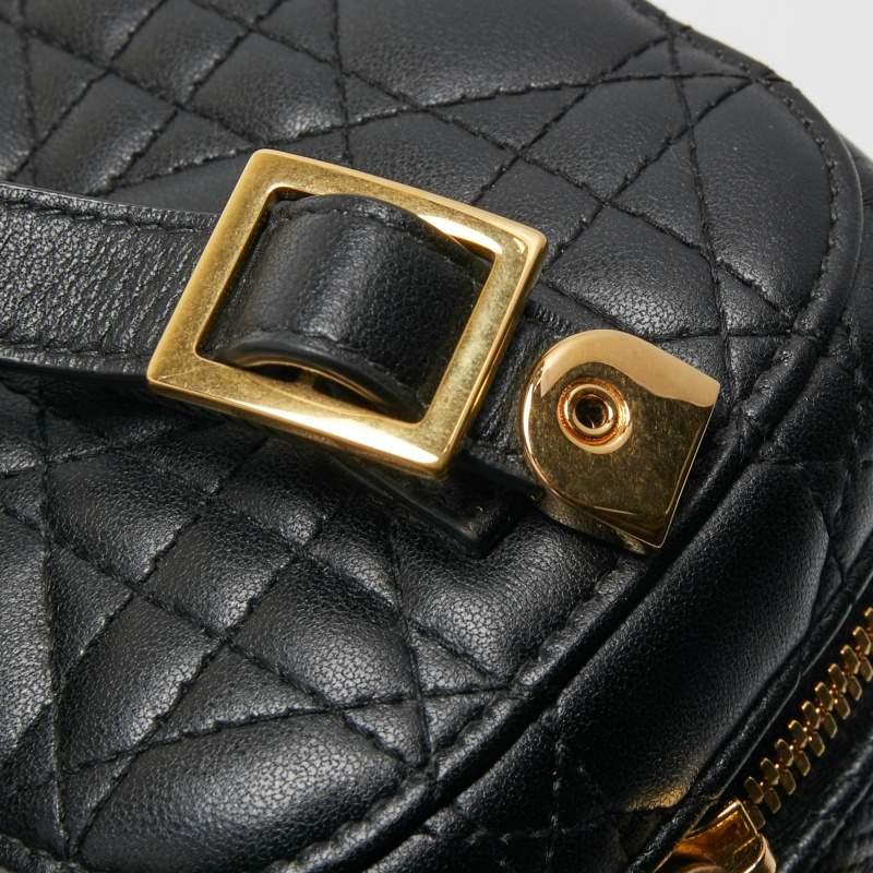 Dior Black Cannage Leather Small Diortravel Vanity Case 8