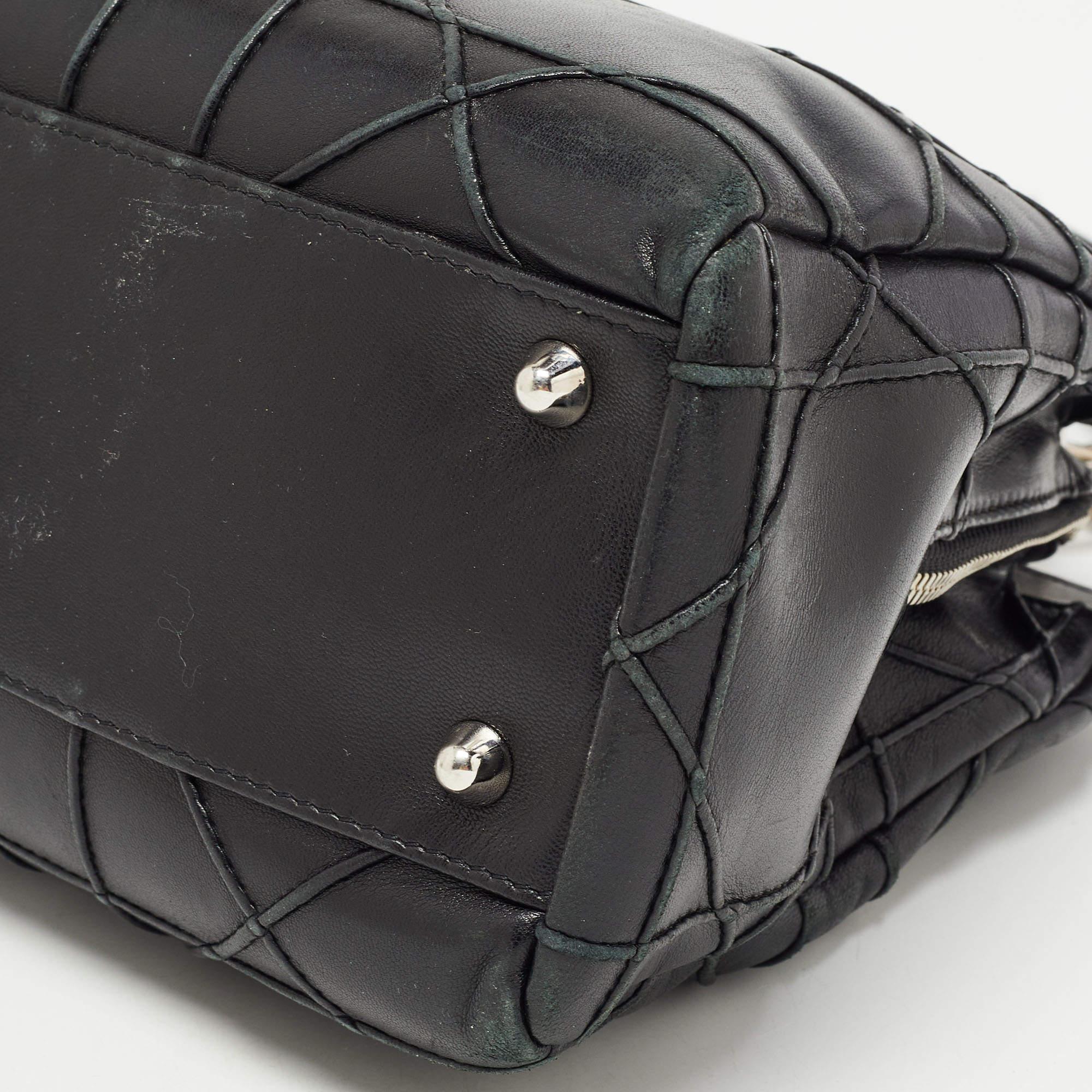 Dior Schwarze Cannage Leder-Tragetasche für die weiche Lady Dior im Angebot 11