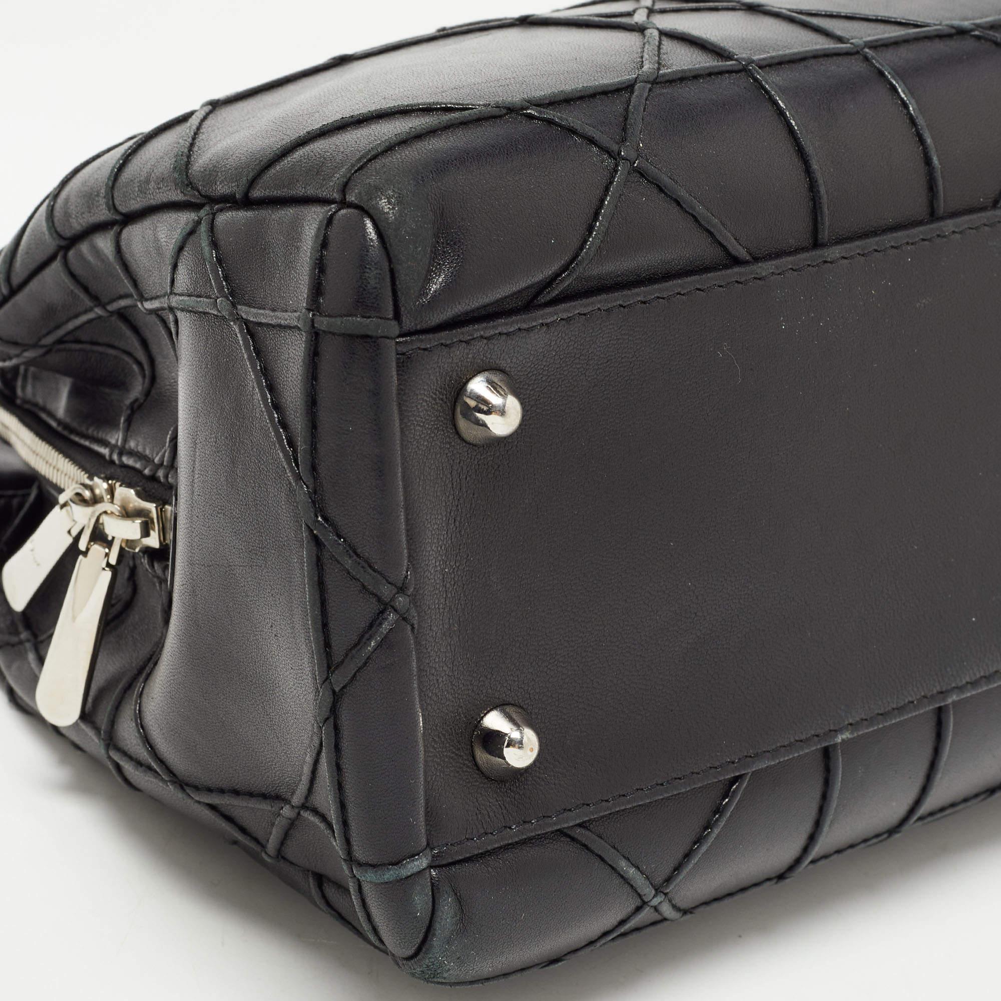 Dior Schwarze Cannage Leder-Tragetasche für die weiche Lady Dior im Angebot 12