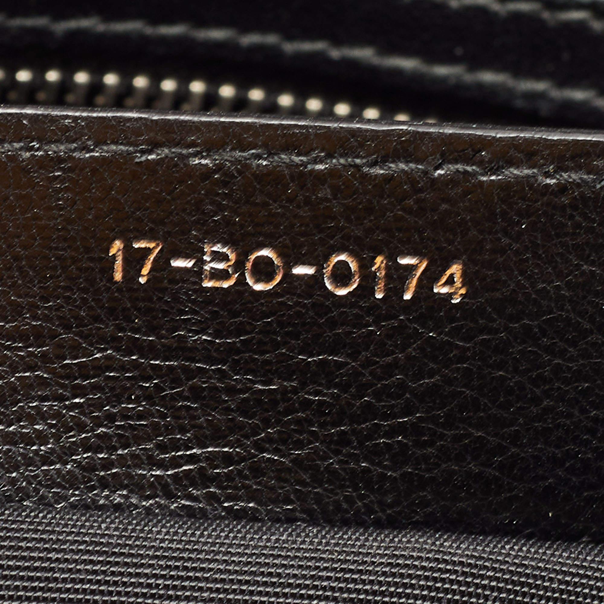 Dior Schwarze Cannage Leder-Tragetasche für die weiche Lady Dior im Angebot 3