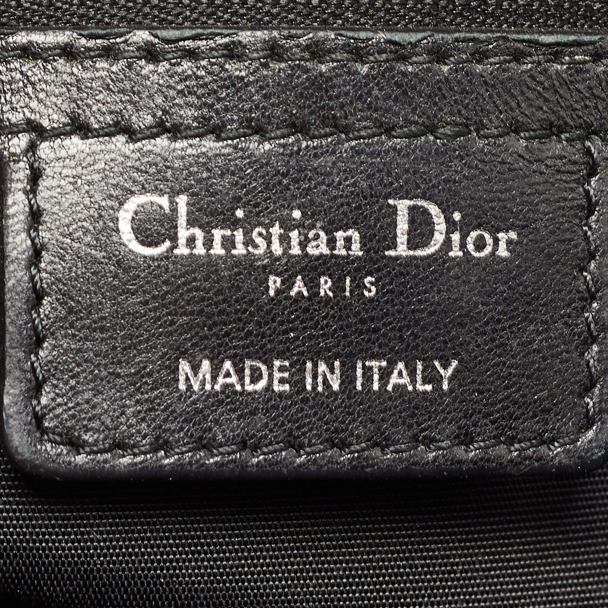 Dior Schwarze Cannage Leder-Tragetasche für die weiche Lady Dior im Angebot 4