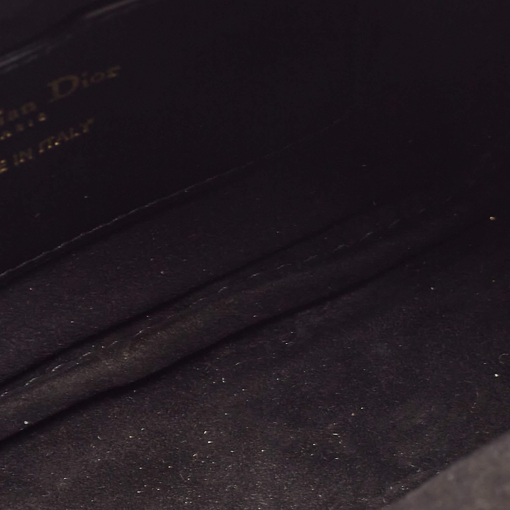 Dior Black Cannage Leather Small Vibe Hobo For Sale 6