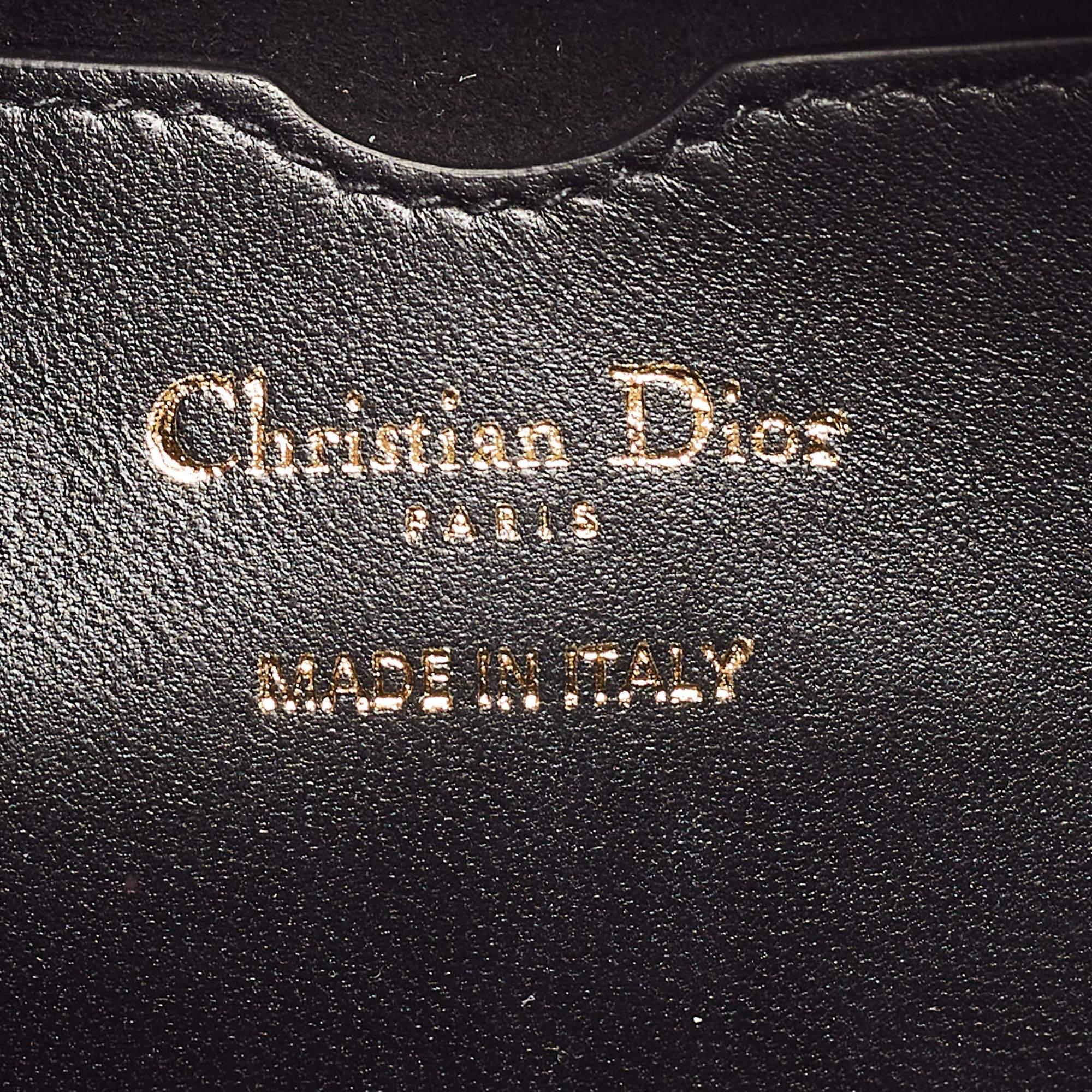 Dior Black Cannage Leather Small Vibe Hobo For Sale 4