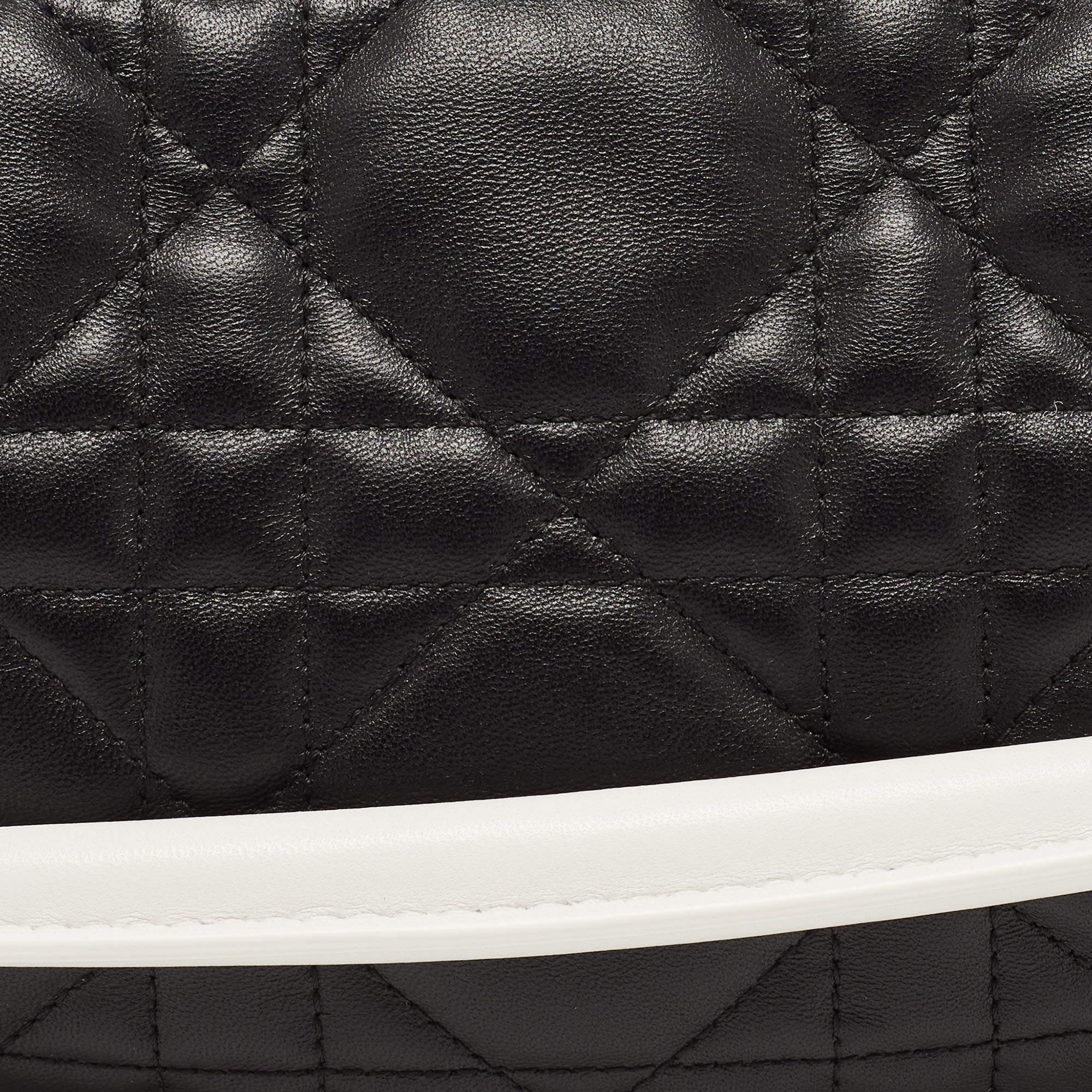 Dior Black Cannage Leather Small Vibe Hobo For Sale 5