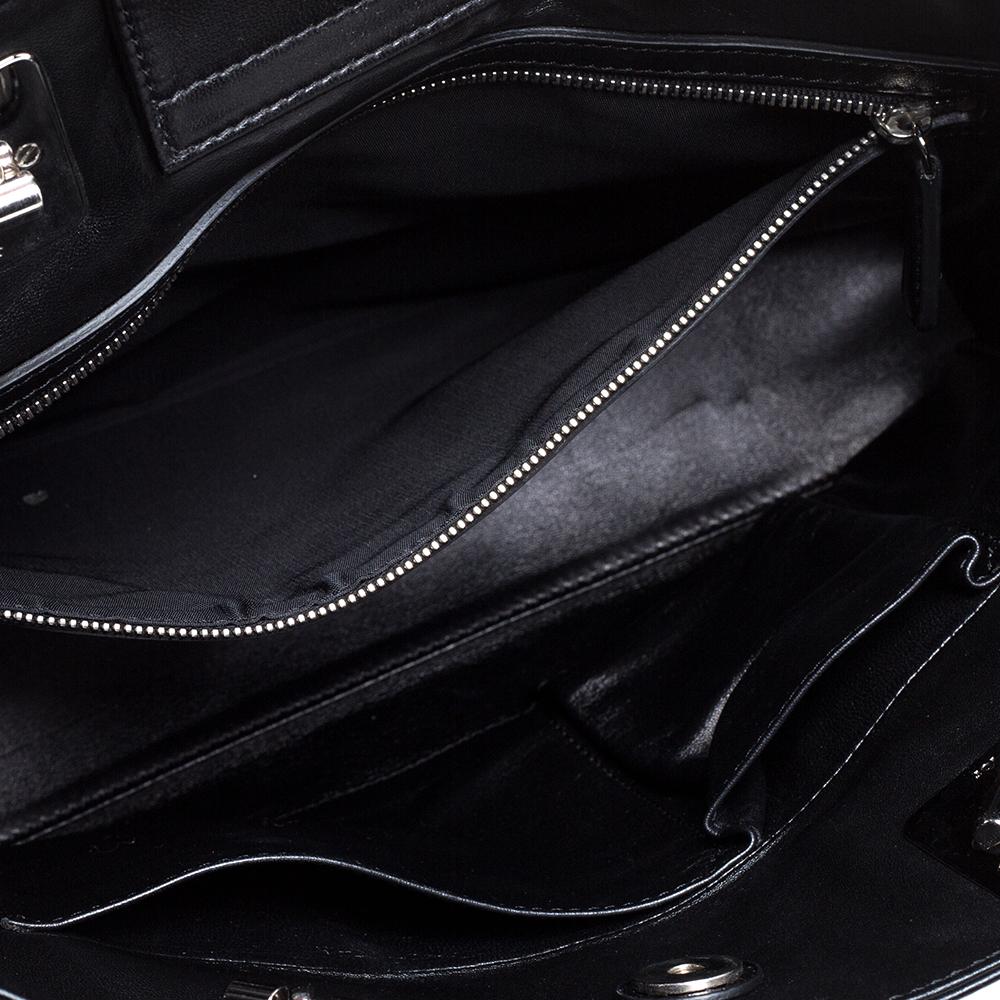 Dior Black Cannage Leather So Dior Tote 8