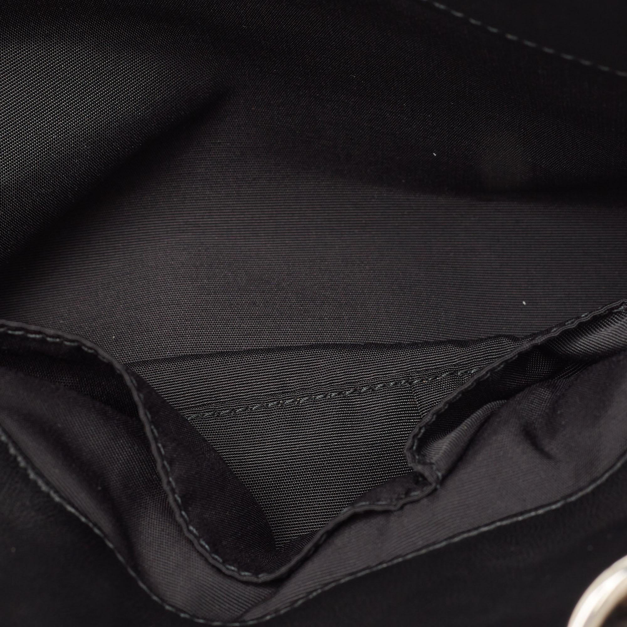 Dior Black Cannage Leather Soft Lady Dior Satchel en vente 7