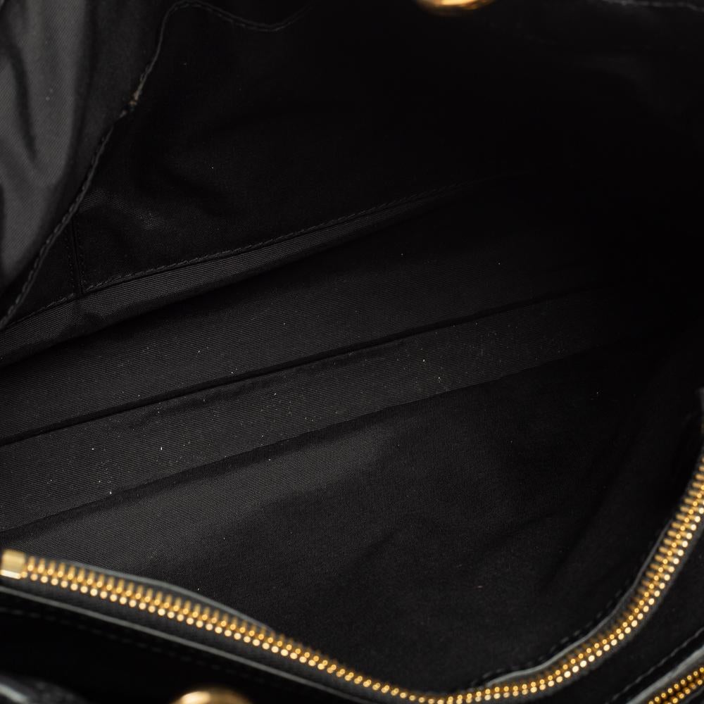 Dior Black Cannage Leather Soft Lady Dior Shopper Tote 1