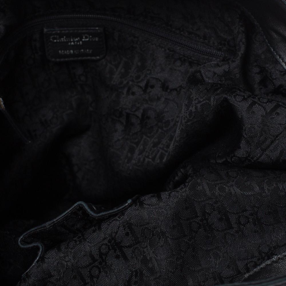 Dior Schwarz Cannage Leder Peitschenstich Hobo 2