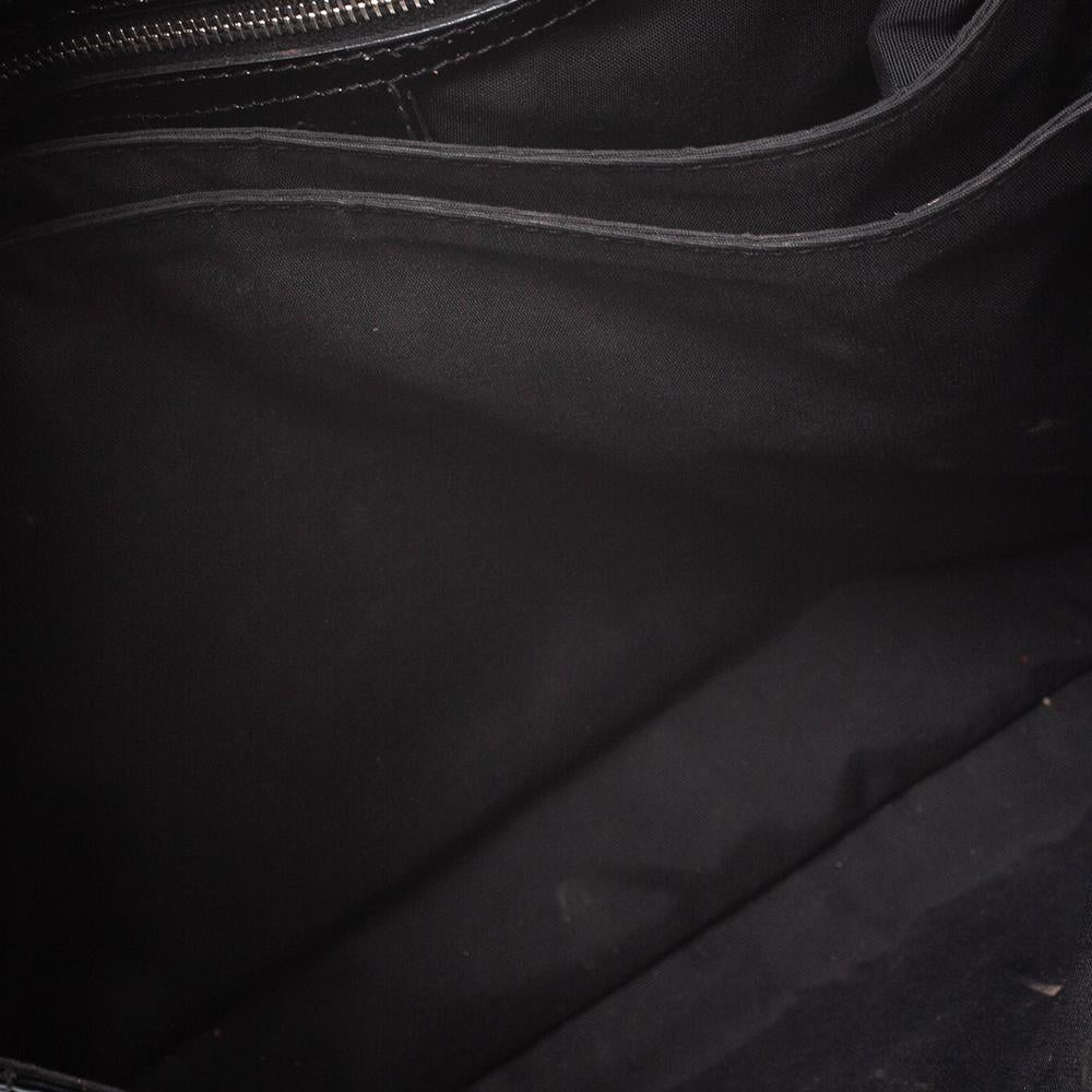 Dior Black Cannage Patent Leather Large New Lock Flap Shoulder Bag 4