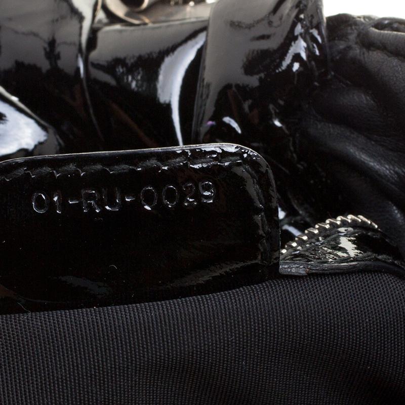Dior Black Cannage Patent Leather Le Trente Hobo 5