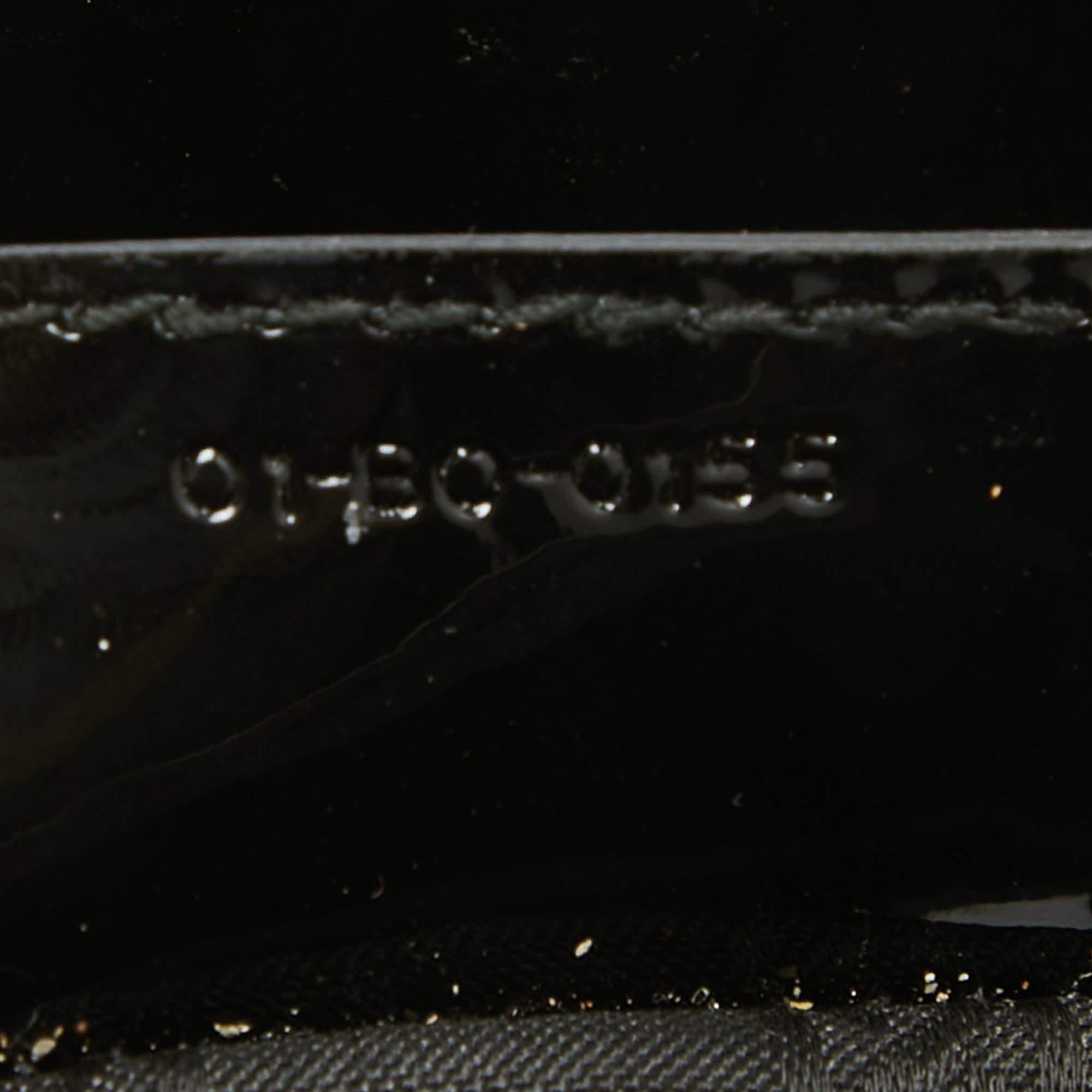 Dior Black Cannage Patent Leather Medium Lady Dior Tote 5