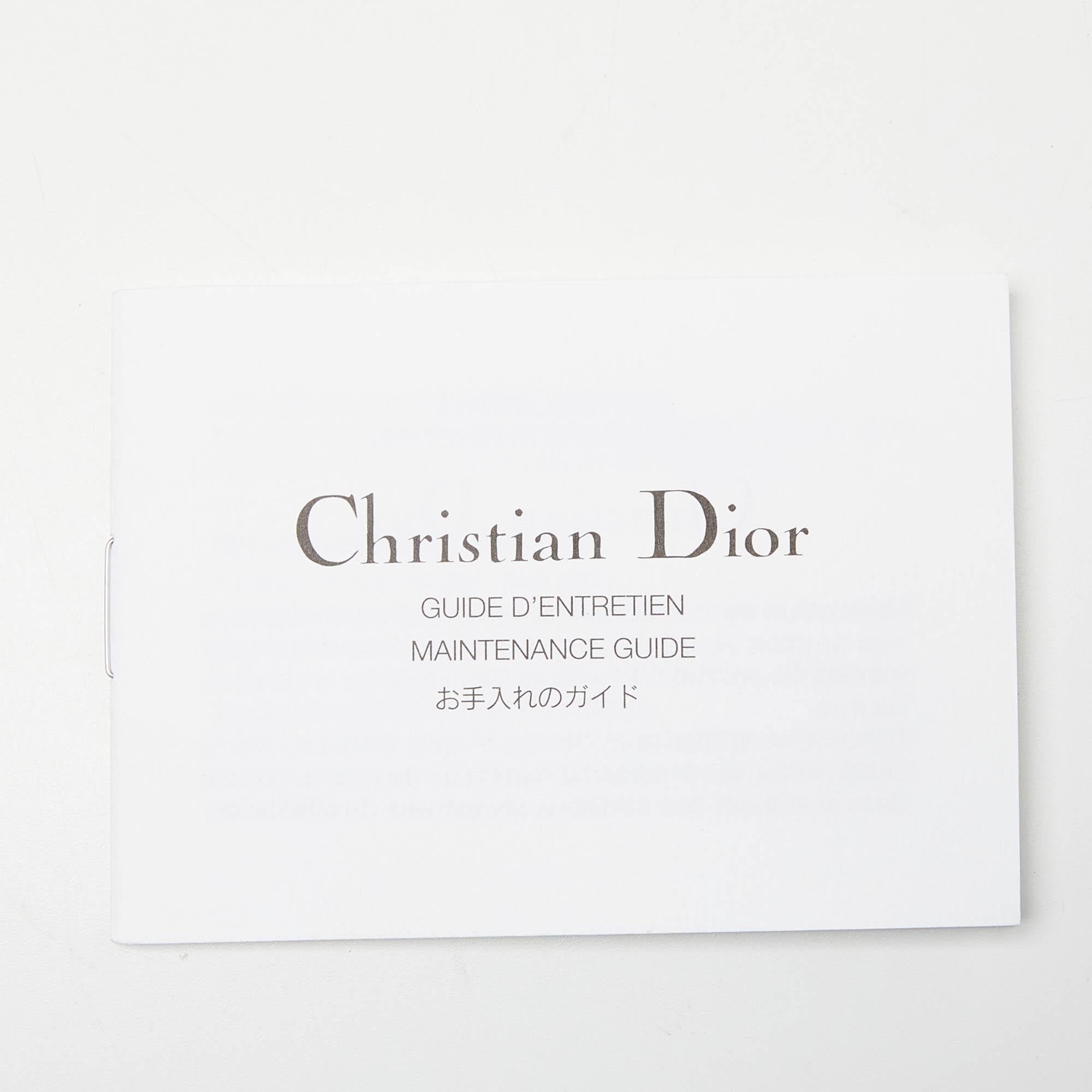 Dior Black Cannage Patent Leather Mini Lady Dior Tote 12