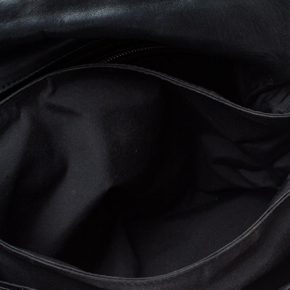 Dior Black Cannage Patent Leather New Lock Flap Bag 6