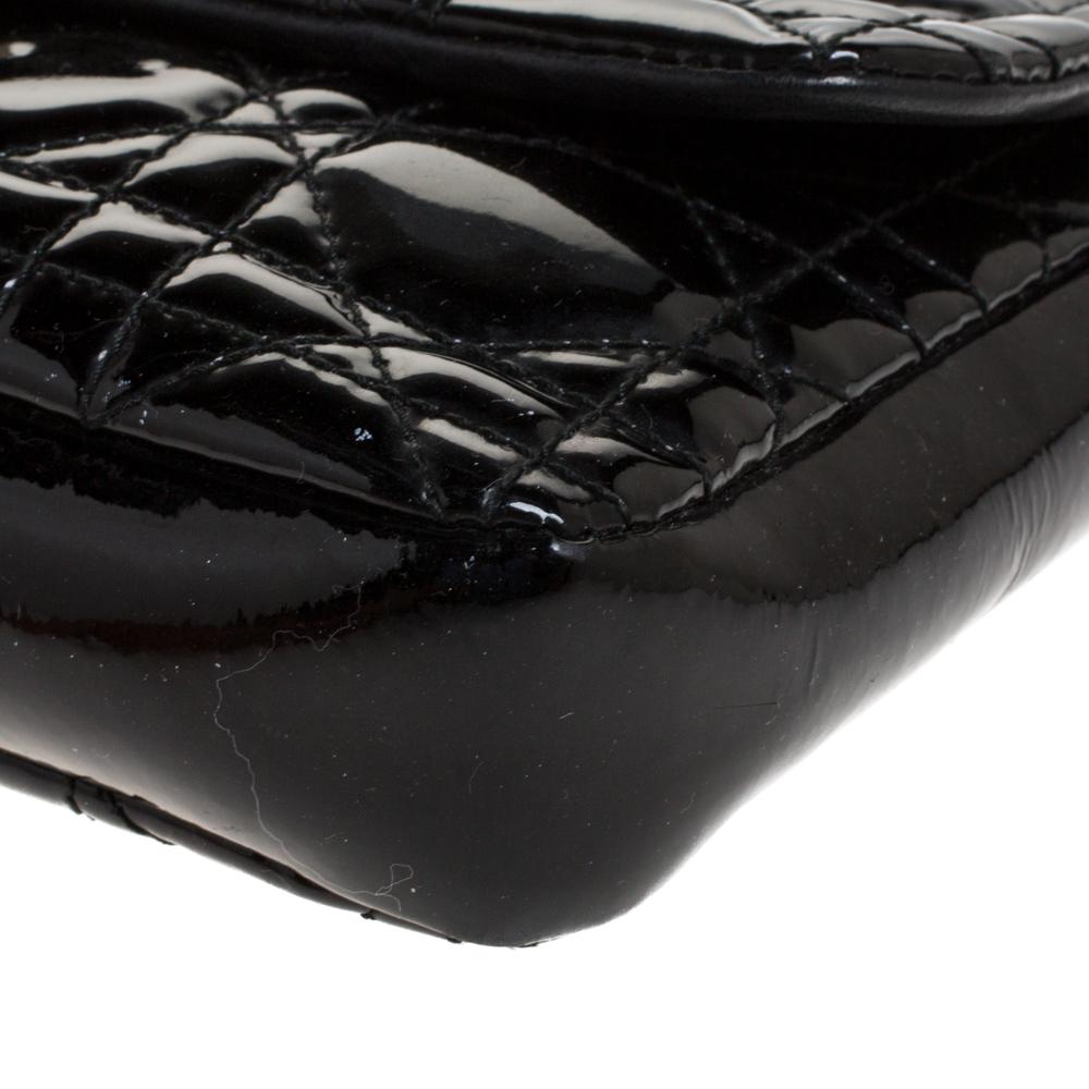 Dior Black Cannage Patent Leather Small Miss Dior Flap Bag 3