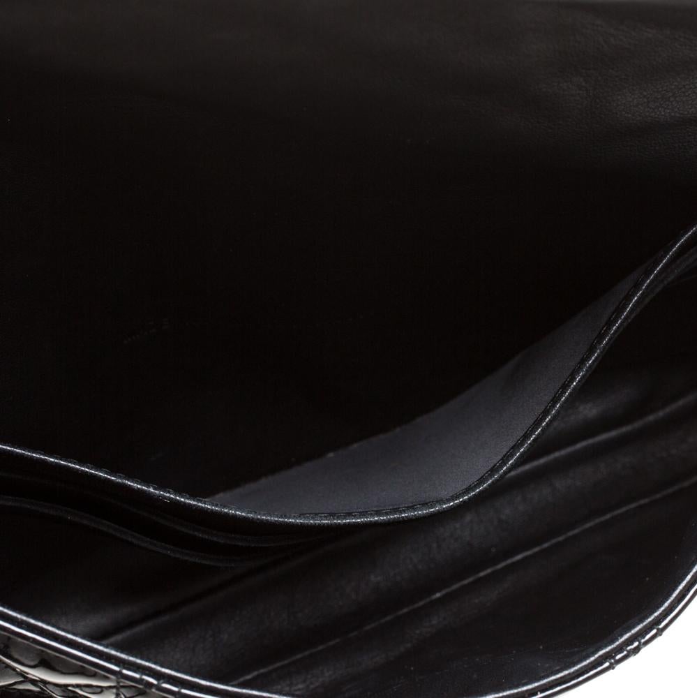 Dior Black Cannage Patent Leather Small Miss Dior Flap Bag 2