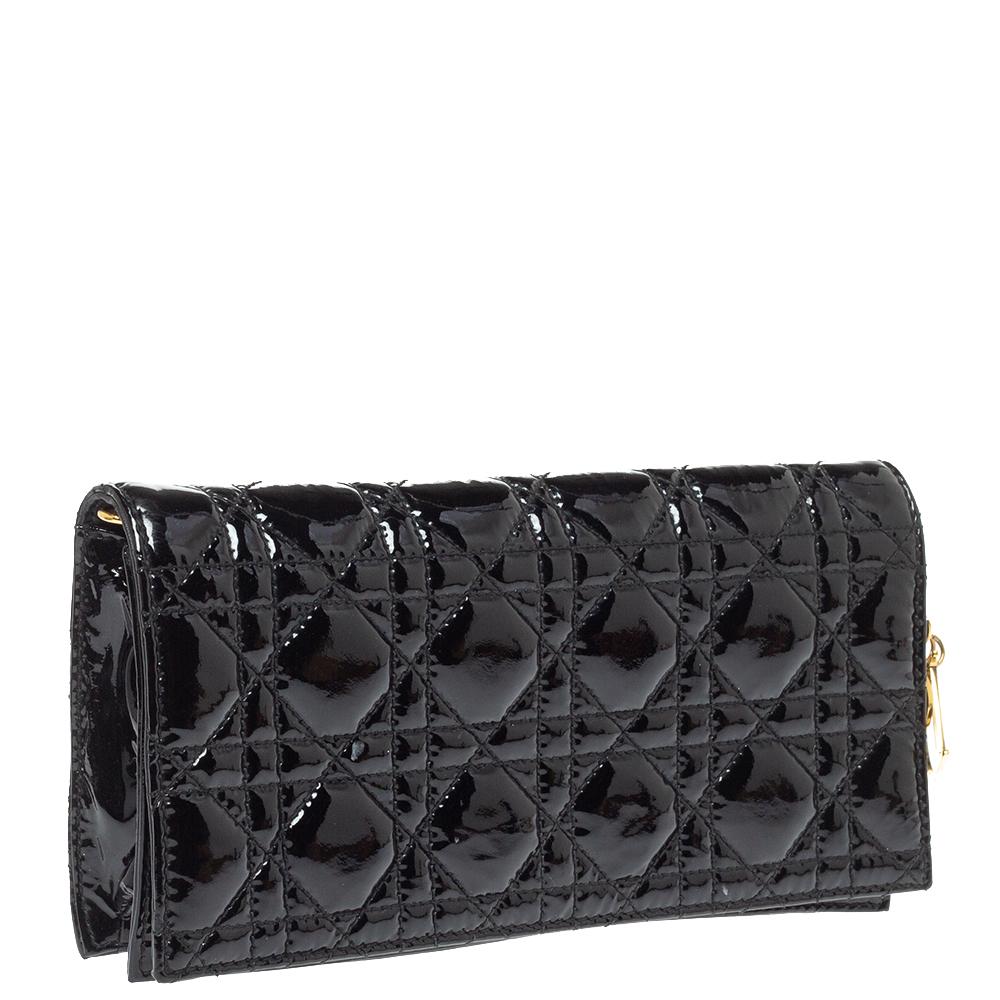 lady dior clutch with chain