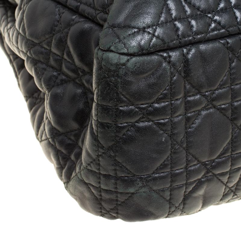 Dior Black Cannage Quilted Leather Large New Lock Satchel 1