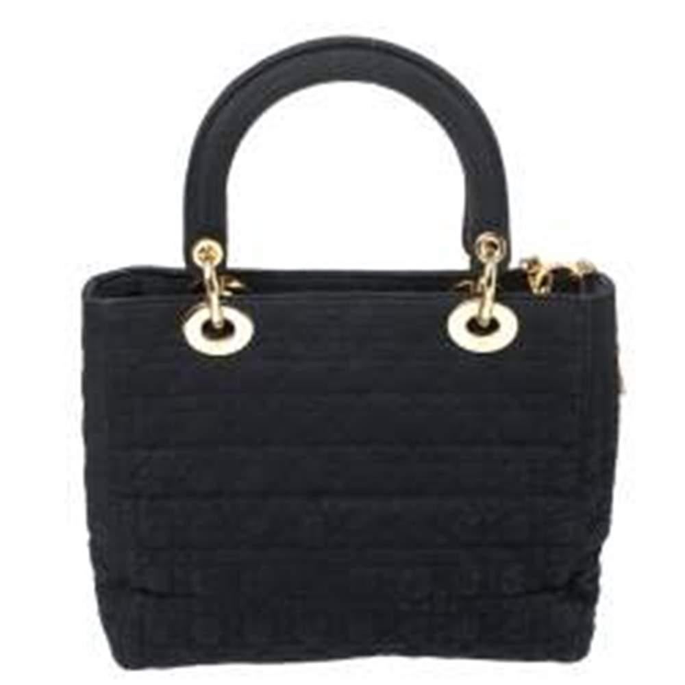 The Lady Dior tote is a Dior creation that has gained recognition worldwide and is today a coveted bag that every fashionista craves to possess. This black tote has been crafted from durable nylon and it carries the signature Cannage quilt. It is