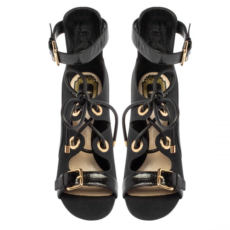 christian dior lace up sandals