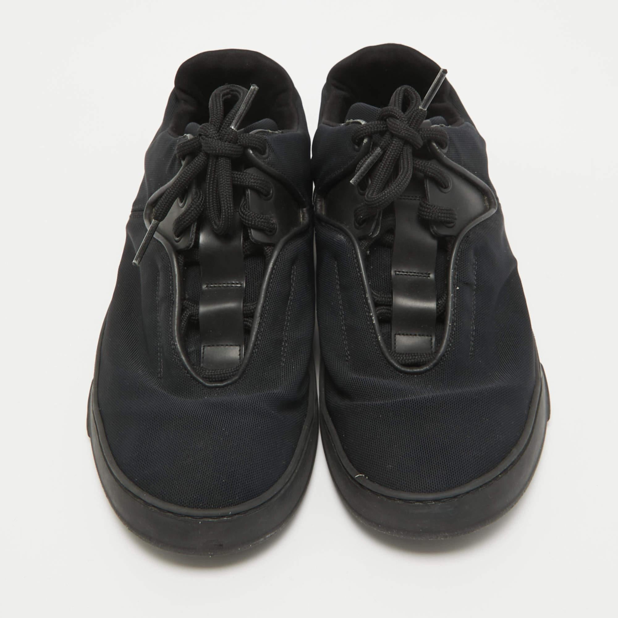 Nero Dior, scarpe da ginnastica in tela e pelle nera Up & Up Taglia 39 in vendita