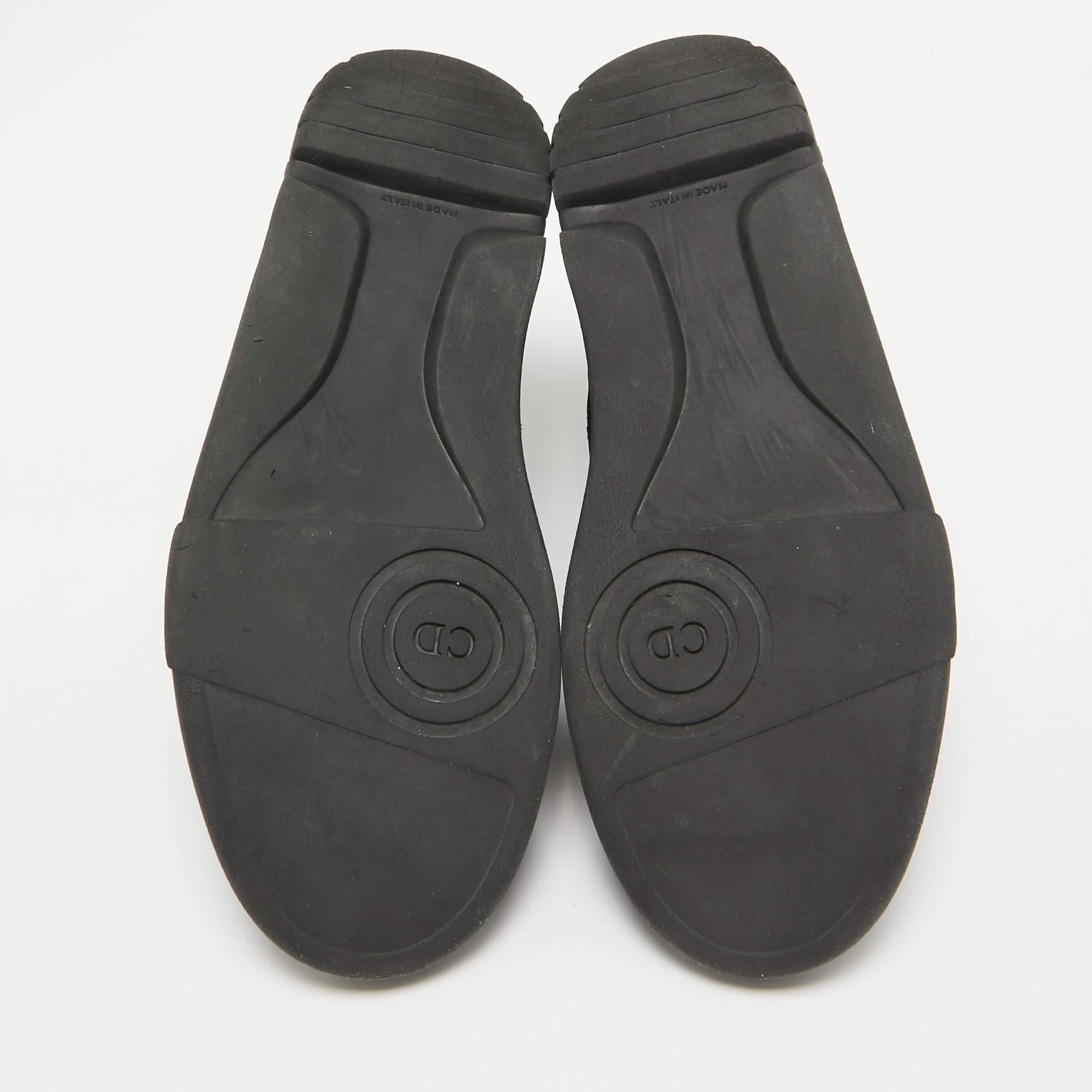 Dior, scarpe da ginnastica in tela e pelle nera Up & Up Taglia 39 in vendita 1