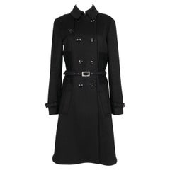 Manteau Dior en cachemire noir doublé de soie, 2007