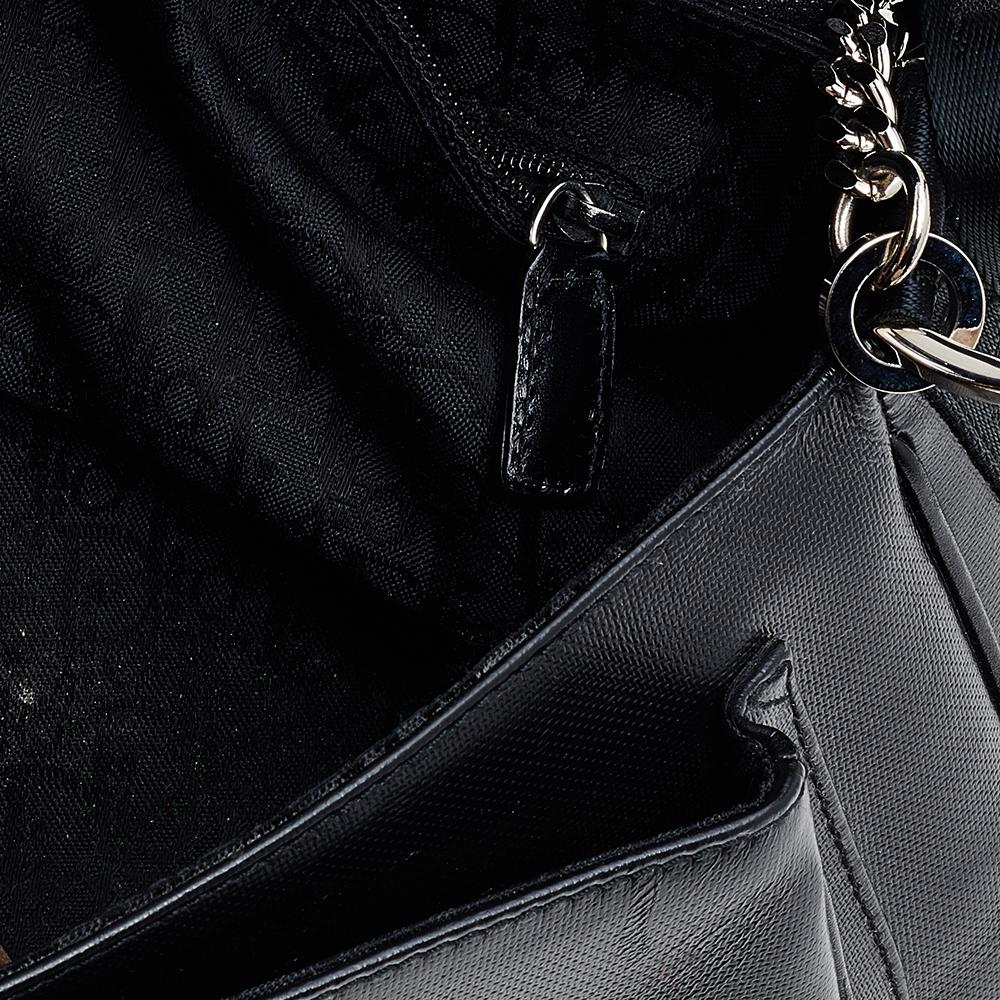 Dior - Sac à bandoulière Hardcore en toile enduite noire et cristal 2