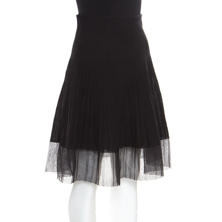 dior sheer skirt