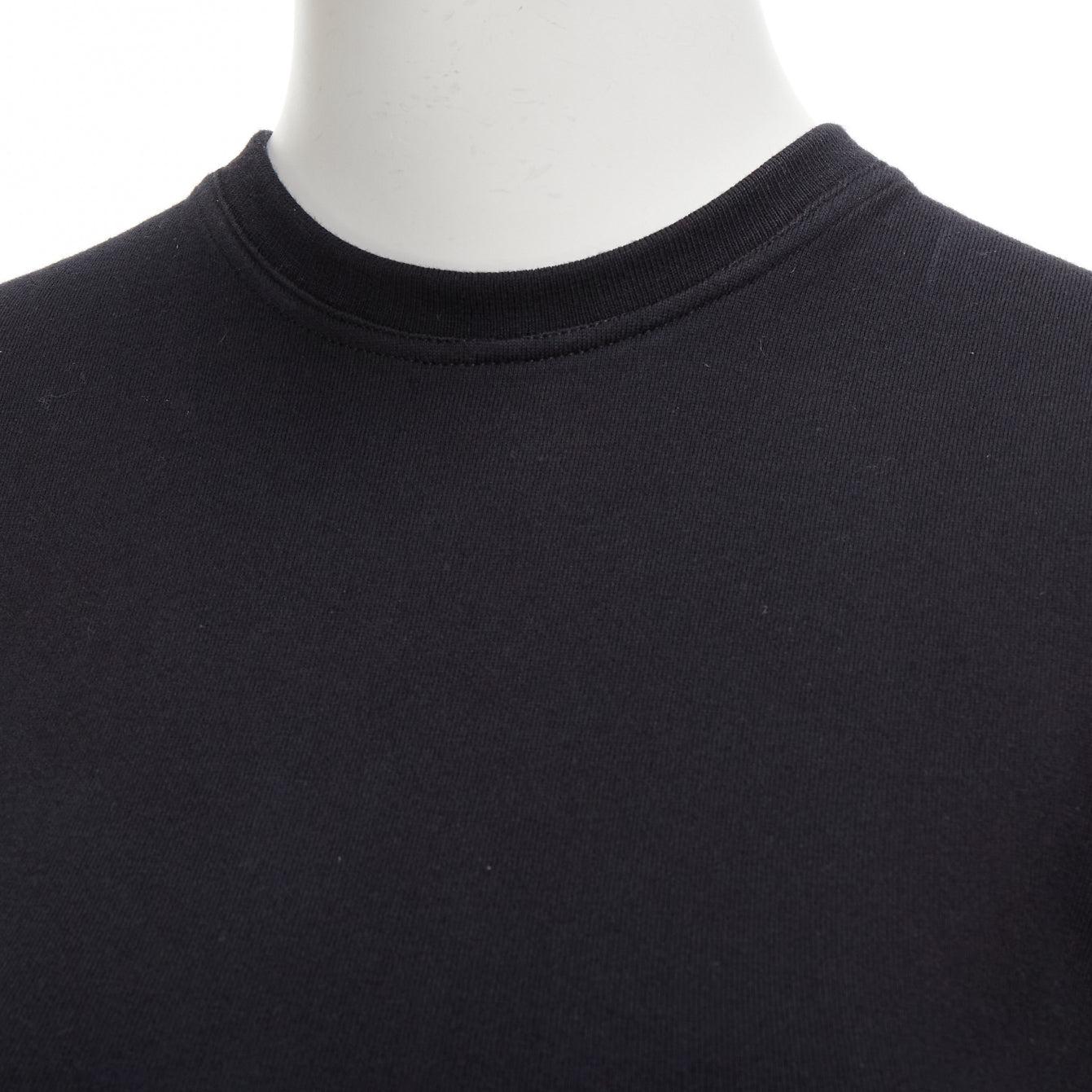 DIOR nero in cotone argento con logo CD, canotta girocollo senza maniche FR36 S in vendita 2