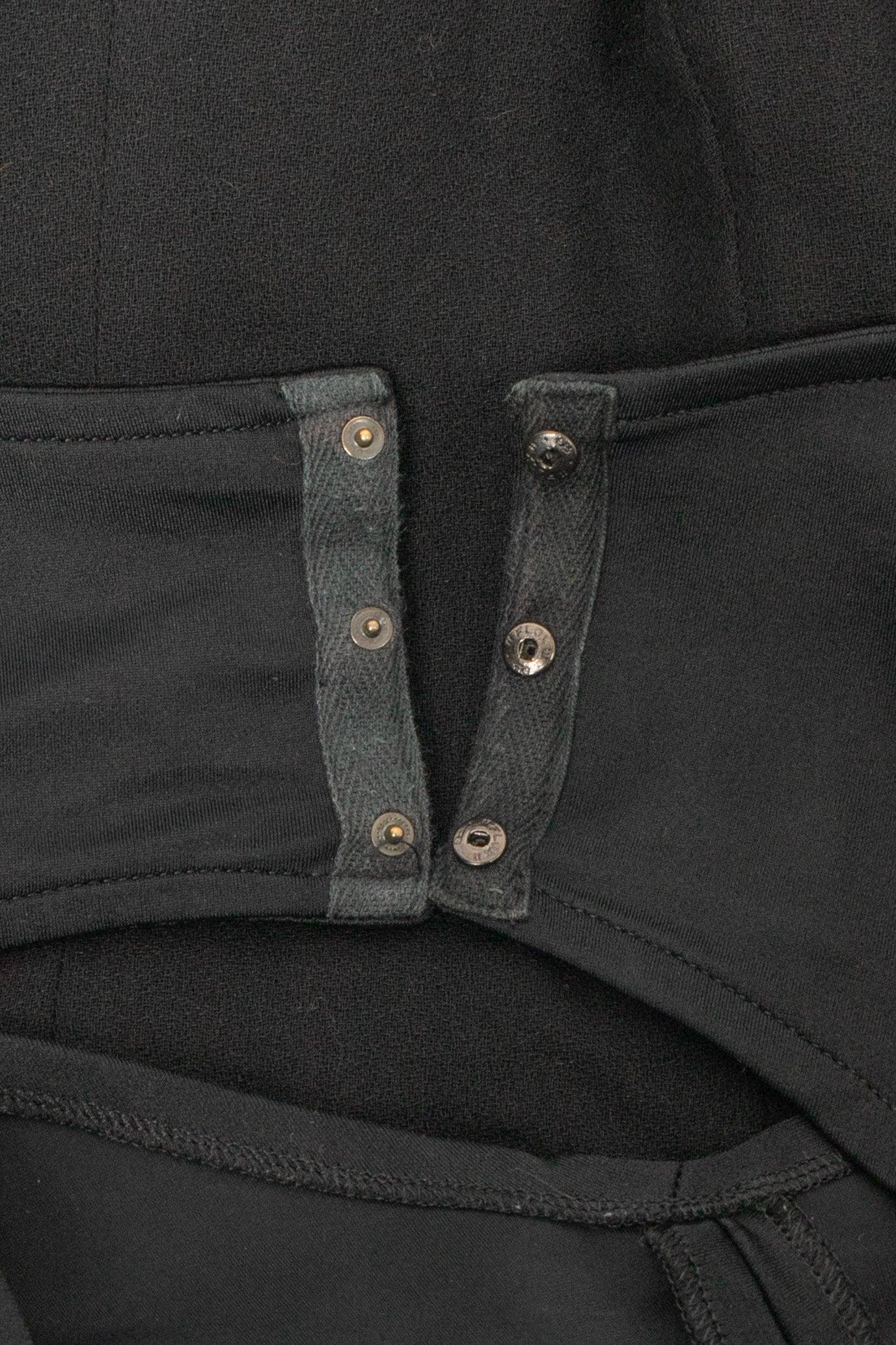Dior Black Crepe Bodysuit For Sale 2