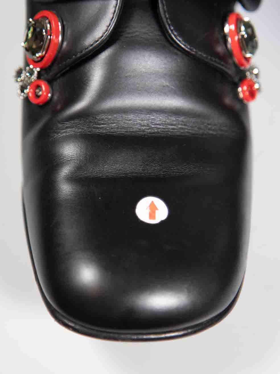 Dior Black Crystal Embellished Ankle Boots Size IT 36 For Sale 1