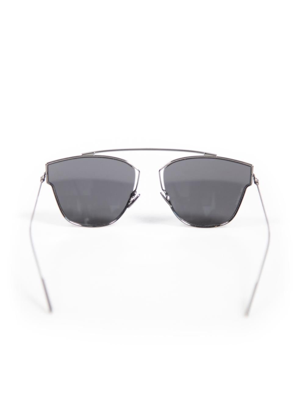 Dior Black DIOR0204S Aviator Sunglasses In Good Condition For Sale In London, GB