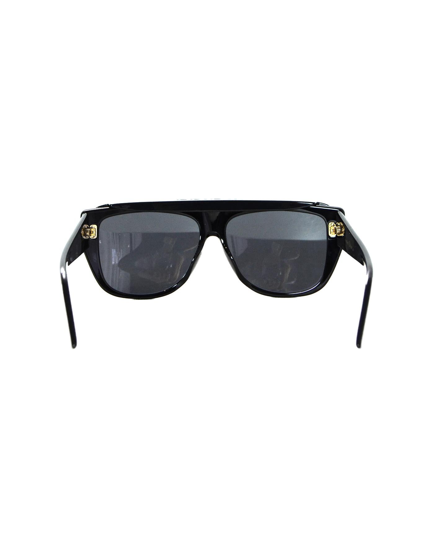 Dior Black DIORCLUB2 J'ADIOR Visor Sunglasses W/ Case In Excellent Condition In New York, NY