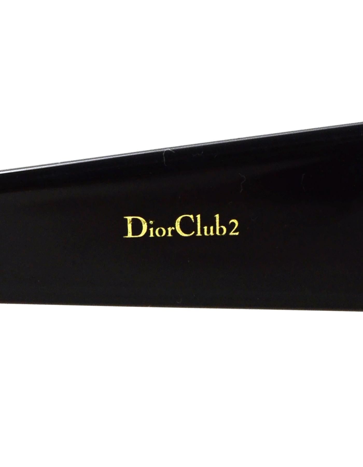 Dior Black DIORCLUB2 J'ADIOR Visor Sunglasses W/ Case 1