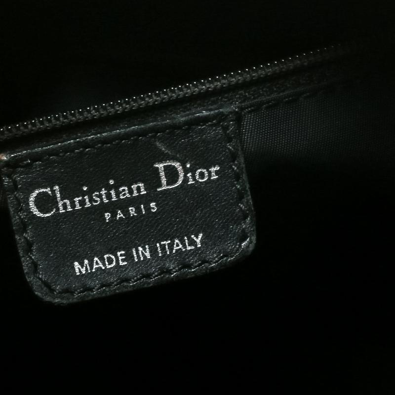 Dior Black Diorissimo Canvas and Leather Hobo 2