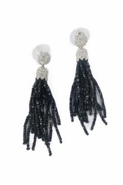 Dior black earrings