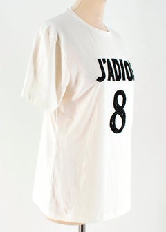 Dior Black Embellished J'adior 8 T-shirt  SIZE S
